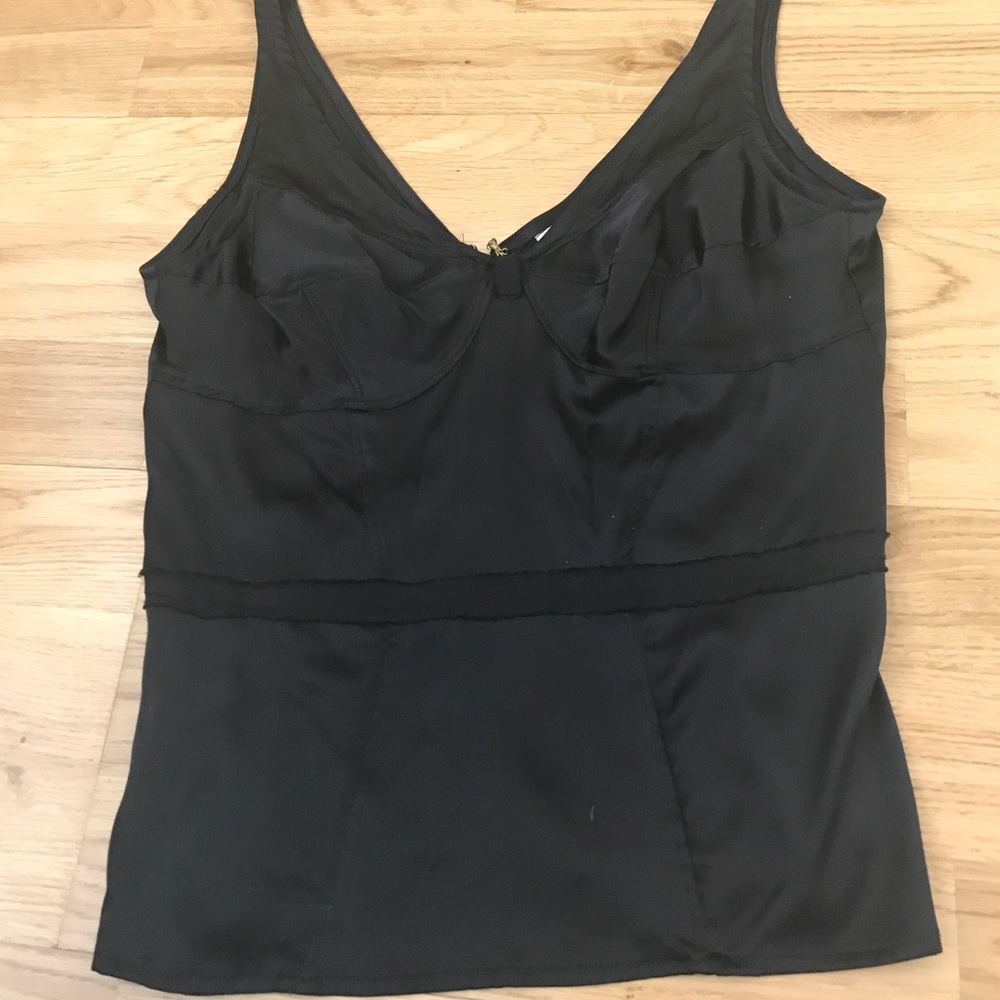 Tracy Reese black silk top